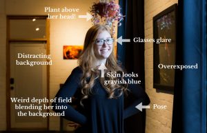 Bad headshot example