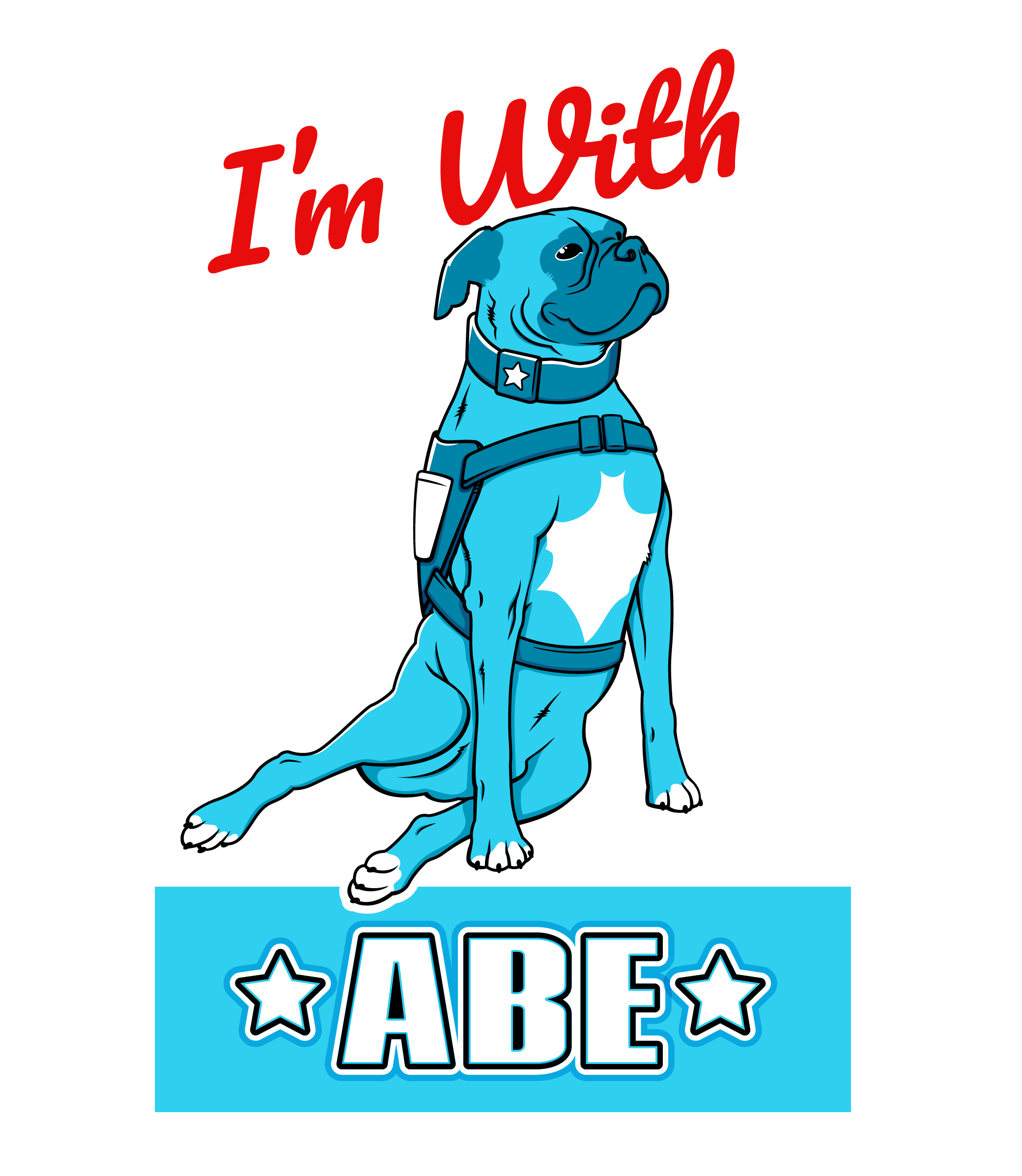 Veteran Companion Animal Services I'm With Abe campaign logo